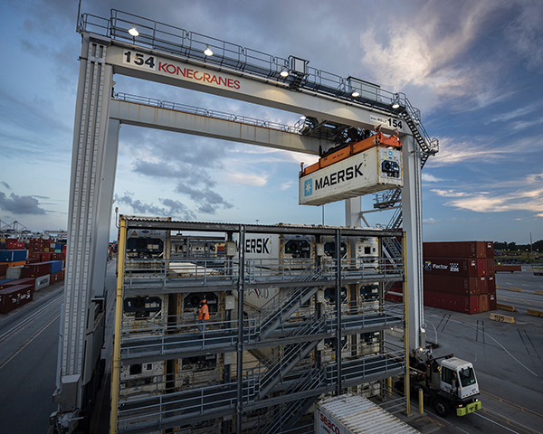 The Port of Savannah's chilled and frozen warehouse expansion will allow Georgia to continue its mission to provide world-class infrastructure. Photo provided by Georgia Ports Authority