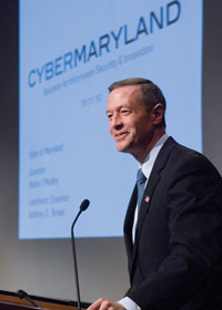 Gov. Martin O'Malley unveils CyberMaryland report at NIST in Gathersburg, Maryland