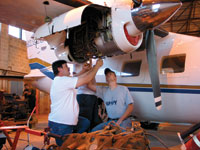 A&P program at Eastern New Mexico University in Roswell supports the aerospace industry there.