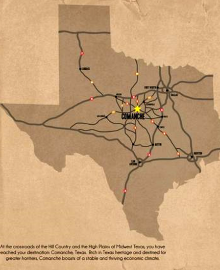 Comanche TX Economic Development Corporation Map