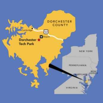 Dorchester County Economic Development Office map