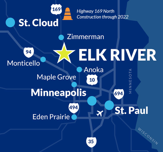 Elk River Department of Economic Development map