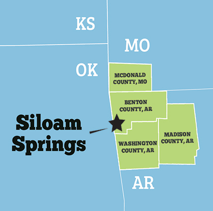 Siloam Springs map