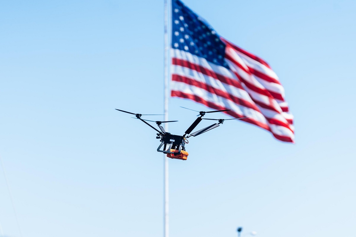 Autonomous drone technology demonstration in Michigan, supporting advanced air mobility and defense innovation.