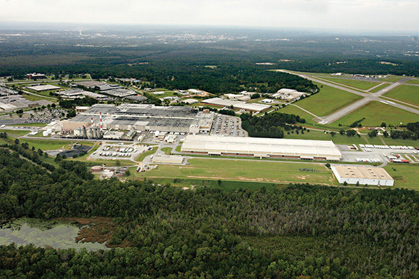 Macon Interstate Business Park: Home to Boogook Georgia, LLC, the inaugural occupant of this redevelopment hub. Image courtesy of CBRE