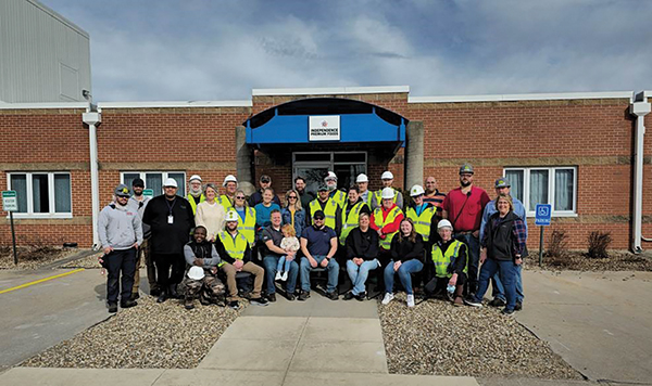 Independence Foods employees outside facility in Independence, Iowa. Image courtesy of Independence Foods