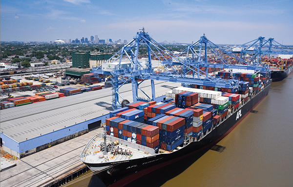 The Port of New Orleans $1.8 billion container facility expansion project that will dramatically increase the state’s import and export capacity. Photo provided by Port NOLA Commerce Authority