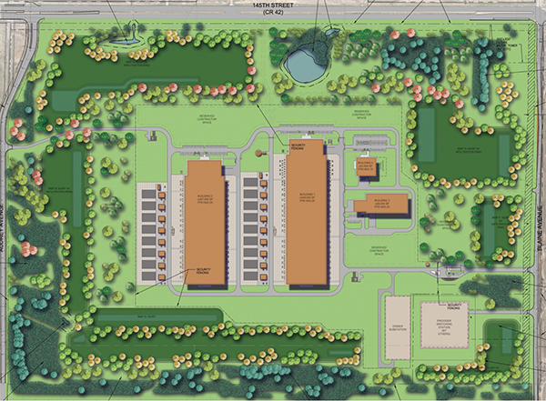 A rendering of Meta’s new data center in Rosemount, Minnesota. | Image courtesy of City of Rosemount.