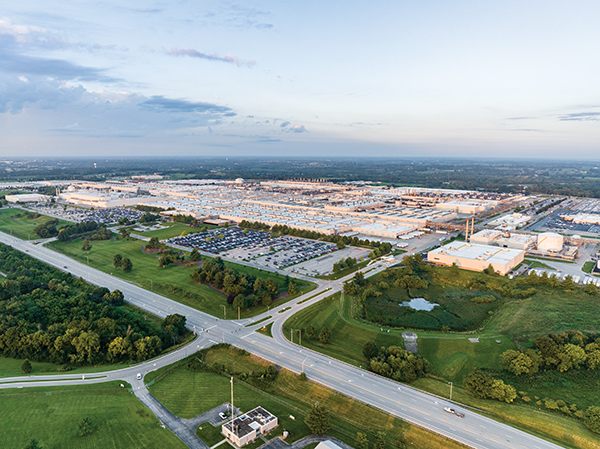 TMMK’s expansive production facilities in Scott County, Kentucky. | Image courtesy of TMMK