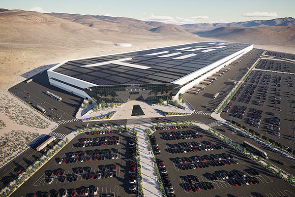 Tesla continues to grow its Gigafactory in Nevada. | Image courtesy of Tesla