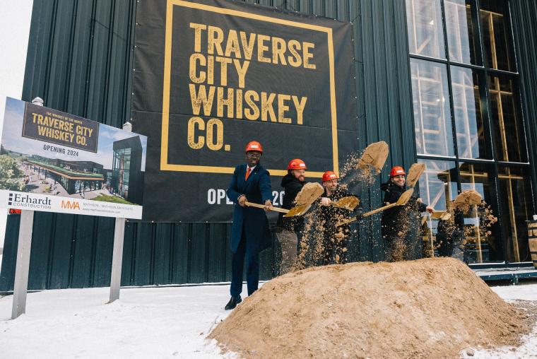 MI: Traverse City Whiskey Co. Breaks Ground on Craft Whiskey Facility, to Create About 100 Jobs