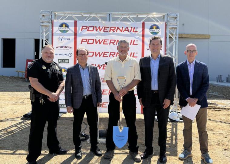 WI: Powernail to Move Production and Headquarters Facilities to Walworth County