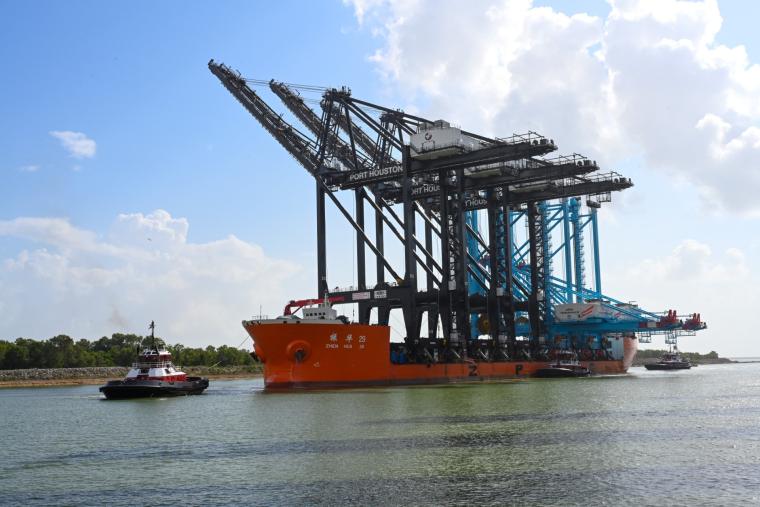 TX: Port Houston Welcomes Three New Ship-to-Shore Cranes to Fleet