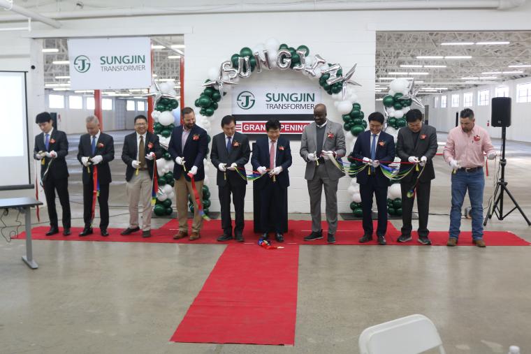OK: South Korean Manufacturer Sungjin Transformer Opens Oklahoma City Facility
