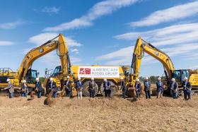 Missouri leaders join American Foods Group executives to break ground on a new $800 million beef processing facility in rural Missouri. Photo Courtesy of Jennifer Korman Photography