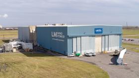 LM Wind Power’s 80,000-square-foot facility at NASA’s Michoud Assembly Facility in New Orleans enables research and development while employing local technicians and engineers. Photo provided by NASA