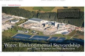 Water, Environmental Stewardship and Their Impact on Site Selection