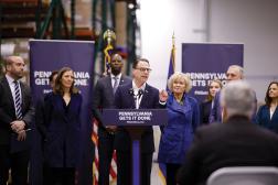 PA Governor Josh Shapiro unveils 10-year economic development strategy. Photo provided by Commonwealth Media Services