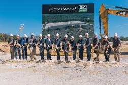 SK Food Group breaks ground on its new production facility in Cleveland, TN in September 2023. Photo provided by TNECD