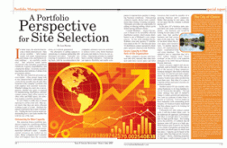 Portfolio Management: A Portfolio Perspective for Site Selection Portfolio Management: A Portfolio Perspective for Site Selection