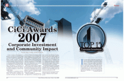 2007 CiCi Awards - Corporate Investment Top 15 2007 CiCi Awards - Corporate Investment Top 15