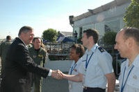 Air Force Secretary Donnelly at AIA Chalet in Paris Air Show