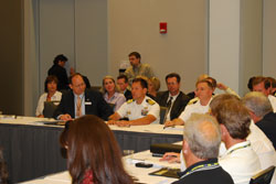 Scott Dorney and leaders from Naval Facilities Engineering Command Mid-Atlantic address 90 NC business at the NCMBC-hosted NC Roundtable in Virginia Beach, VA