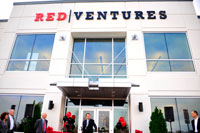 Red Ventures ribbon cutting