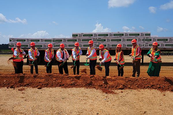 Weyerhaeuser broke ground on its new TimberStrand facility near Monticello and Warren in June 2025. 