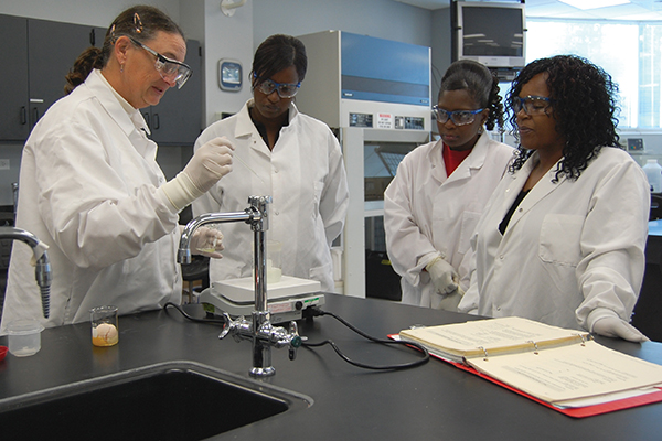 The Workforce Center also whets the appetites of middle school and high school students for life science careers, with outreach programs that get kids, parents and teachers thinking about the educational ingredients for bio-pharma success.
